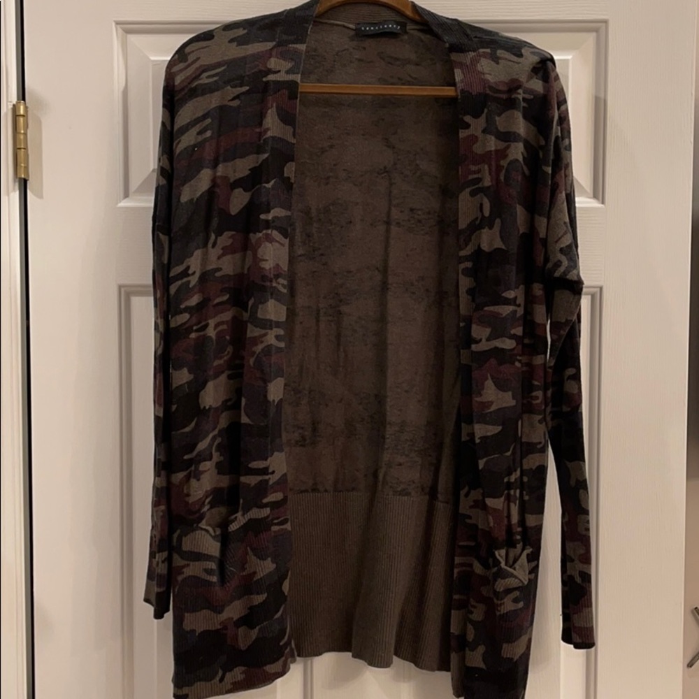 Sanctuary camo long cardi - Picture 1 of 5